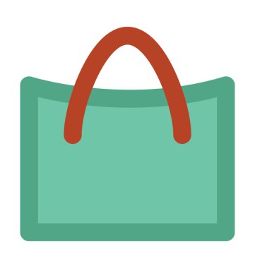 Tote Çanta kalın vektör simgesi