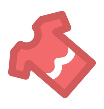 Kızlar tişört kalın vektör simgesi