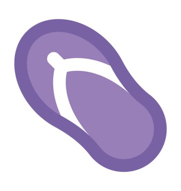 Flipflop kalın vektör simgesi