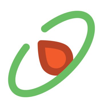 Saç bandı kalın vektör simgesi