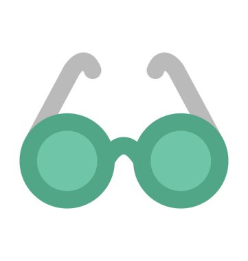 Gözlük kalın vektör simgesi