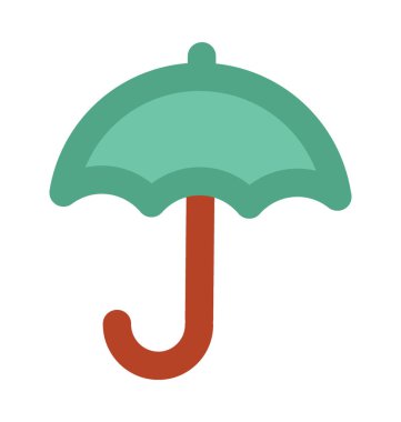 Şemsiye kalın vektör simgesi