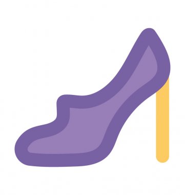 Bayanlar pompalar kalın vektör simgesi