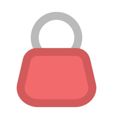 Bayanlar çanta kalın vektör simgesi