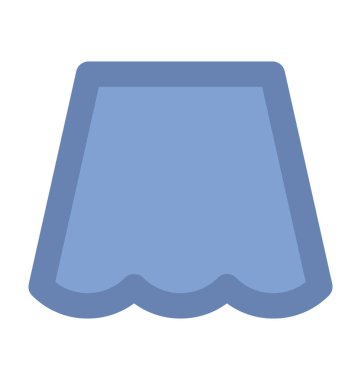  Etek kalın vektör simgesi