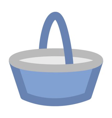  Sepet kalın vektör simgesi