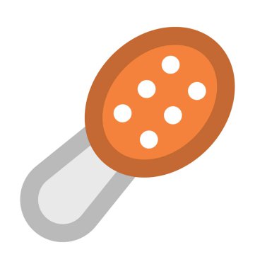 Kürek fırça kalın vektör simgesi