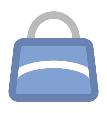 Moda çanta kalın vektör simgesi