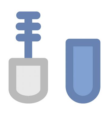 Maskara kalın vektör simgesi