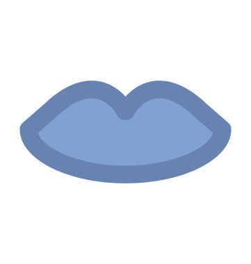 Kadınlar dudaklar kalın vektör simgesi