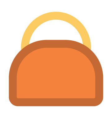 Bayanlar çanta kalın vektör simgesi