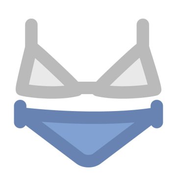 İç çamaşırı kalın vektör simgesi