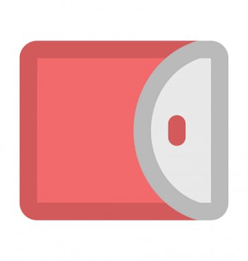 M-cüzdan kalın vektör simgesi