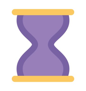 kum saati kalın vektör simgesi