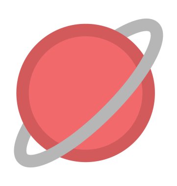 Gezegen kalın vektör simgesi