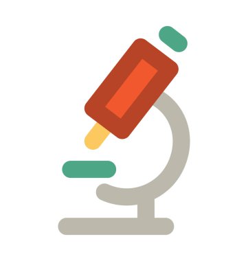 Mikroskop kalın vektör simgesi