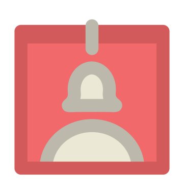 Kimliği kalın vektör simgesi