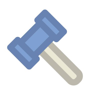 Çekiç kalın vektör simgesi