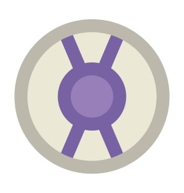 Donut grafik kalın vektör simgesi