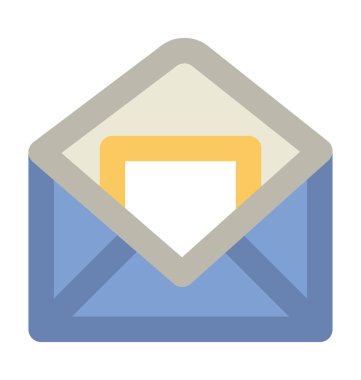 Mektup zarf kalın vektör simgesi