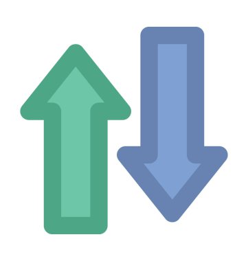 Oklar kalın vektör simgesi