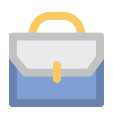 Portföy kalın vektör simgesi