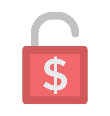 Kalın vektör simgesi kilidini