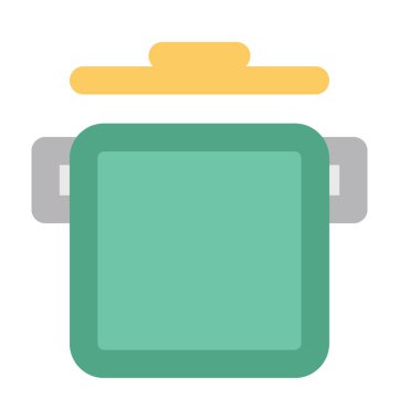 Ocak kalın vektör simgesi