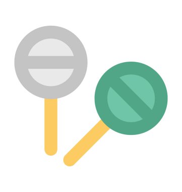 Şekerler kalın vektör simgesi