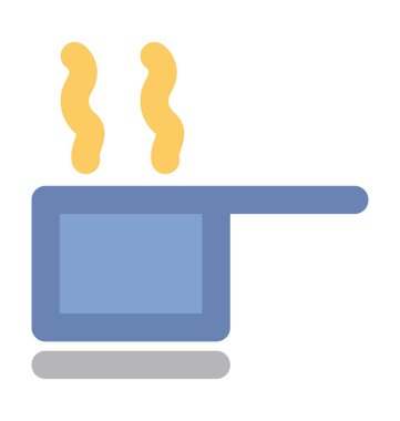 Tencere kalın vektör simgesi