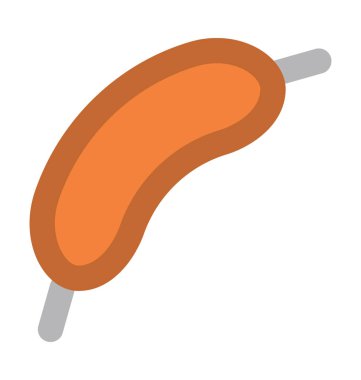 domuz sucuğu kalın vektör simgesi