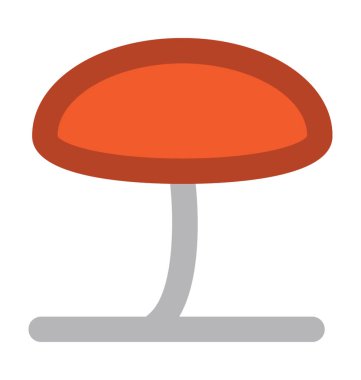 Mantar kalın vektör simgesi