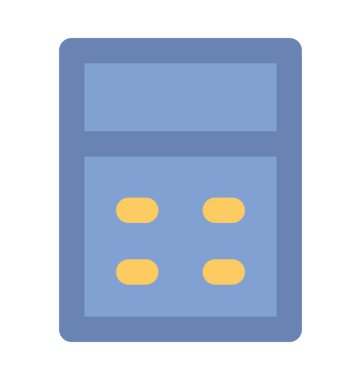 hesap makinesi kalın vektör simgesi