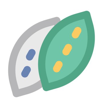 Kahve çekirdekleri kalın vektör simgesi