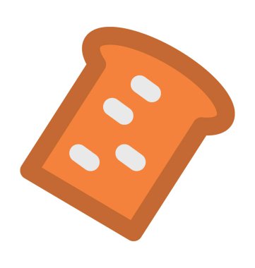 ekmek kalın vektör simgesi