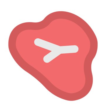 Sığır eti parçası kalın vektör simgesi