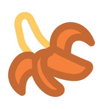 Muz kalın vektör simgesi