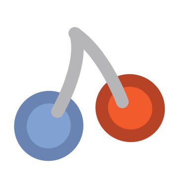 Kiraz kalın vektör simgesi