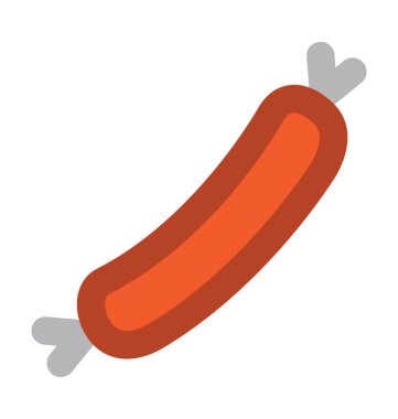 domuz sucuğu kalın vektör simgesi