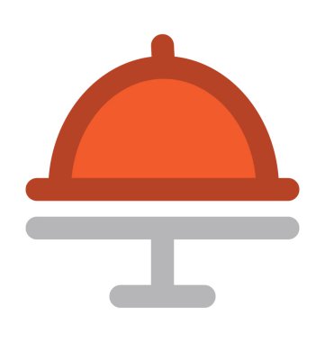 Tabağı kalın vektör simgesi