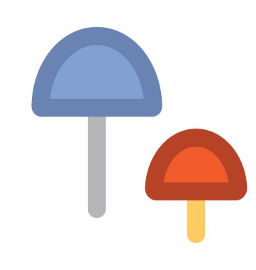 Mantar kalın vektör simgesi