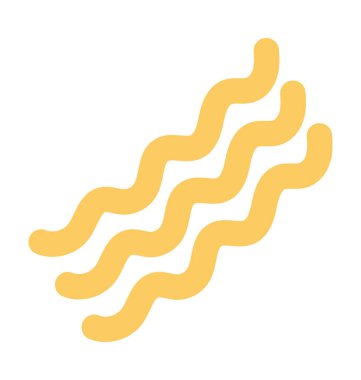 Pastırma kalın vektör simgesi