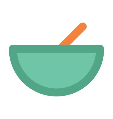 Harç ve havaneli kalın vektör simgesi