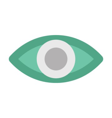 İnsan gözü kalın vektör simgesi