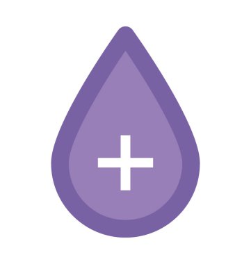 Kan bağışı sembolü kalın vektör simgesi