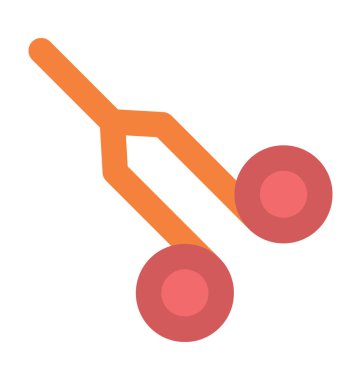 Cerrahi makas kalın vektör simgesi