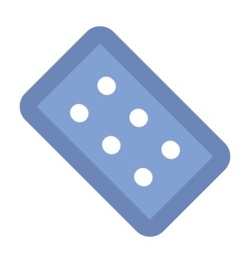 Tıp şerit kalın vektör simgesi