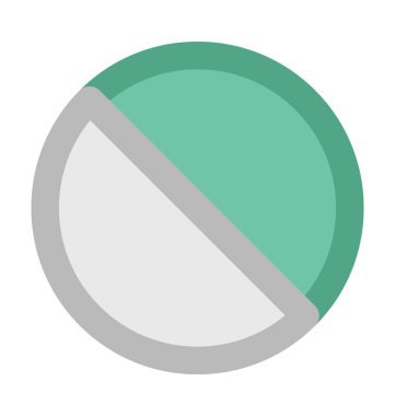 Yasak işareti kalın vektör simgesi