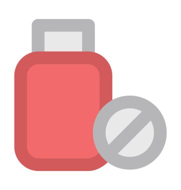 Hapları konteyner kalın vektör simgesi