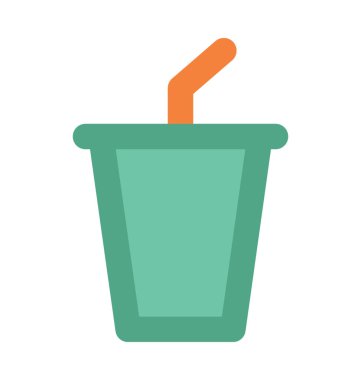 Suyu Kupası kalın vektör simgesi